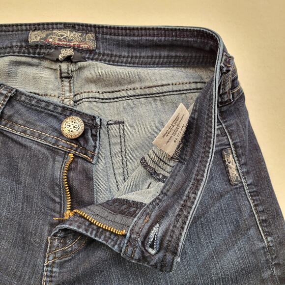 Silver Jeans Women's W27 L29 Dark Blue Low Rise Suki Jegging Skinny Denim Ankle - Picture 5 of 12